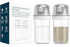 Oxo Good Grips Borosilicate Glass 2-in-1 Salt and Pepper Shakers