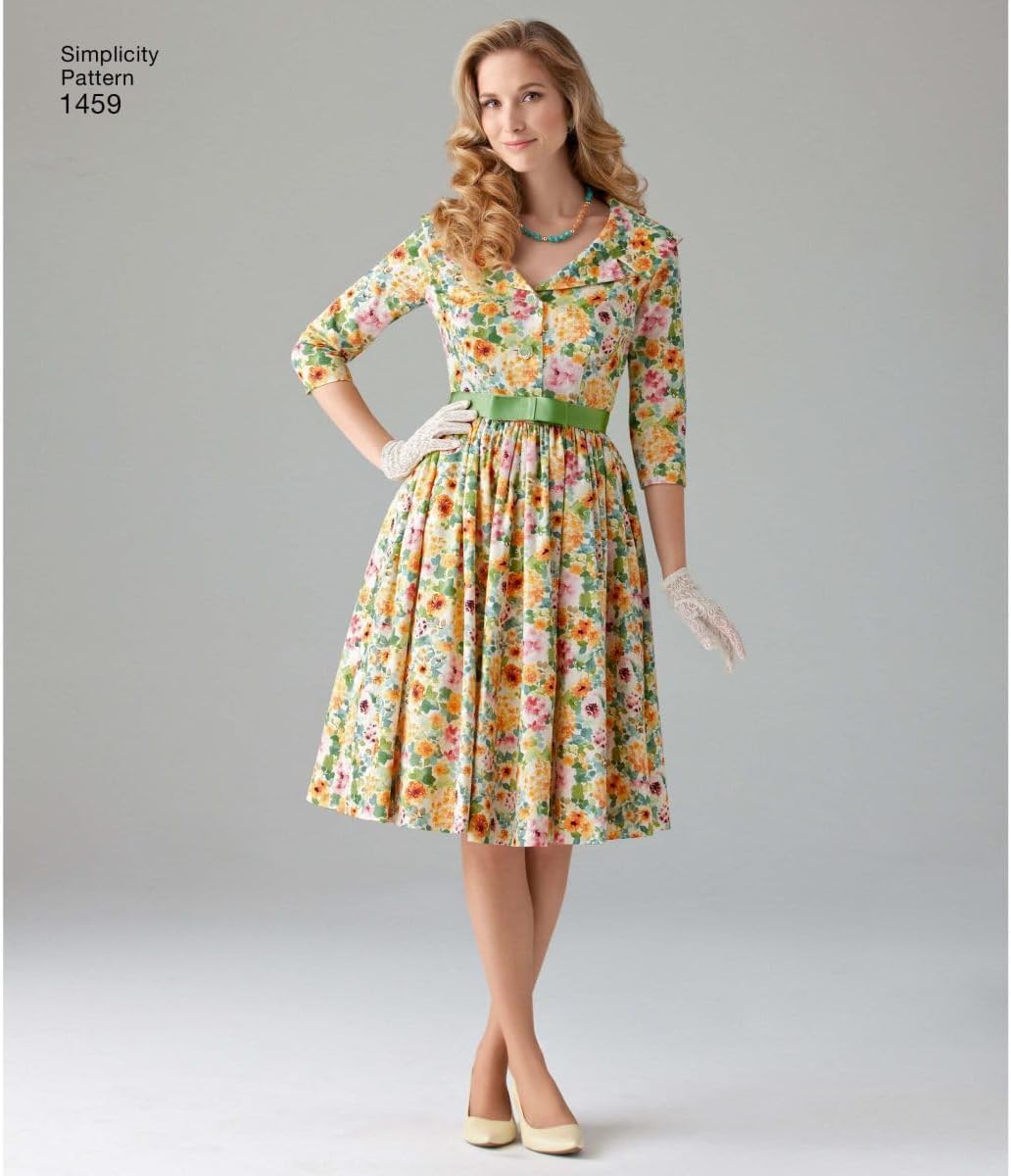 Simplicity Vintage Simplicity 1459 Vintage Fashion 1950's Women's Dress Sewing Pattern, Sizes 8-16