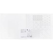 Olympus H-1145 Sashimiko, Flower Towel, Cloth Pack, Chiyogami White
