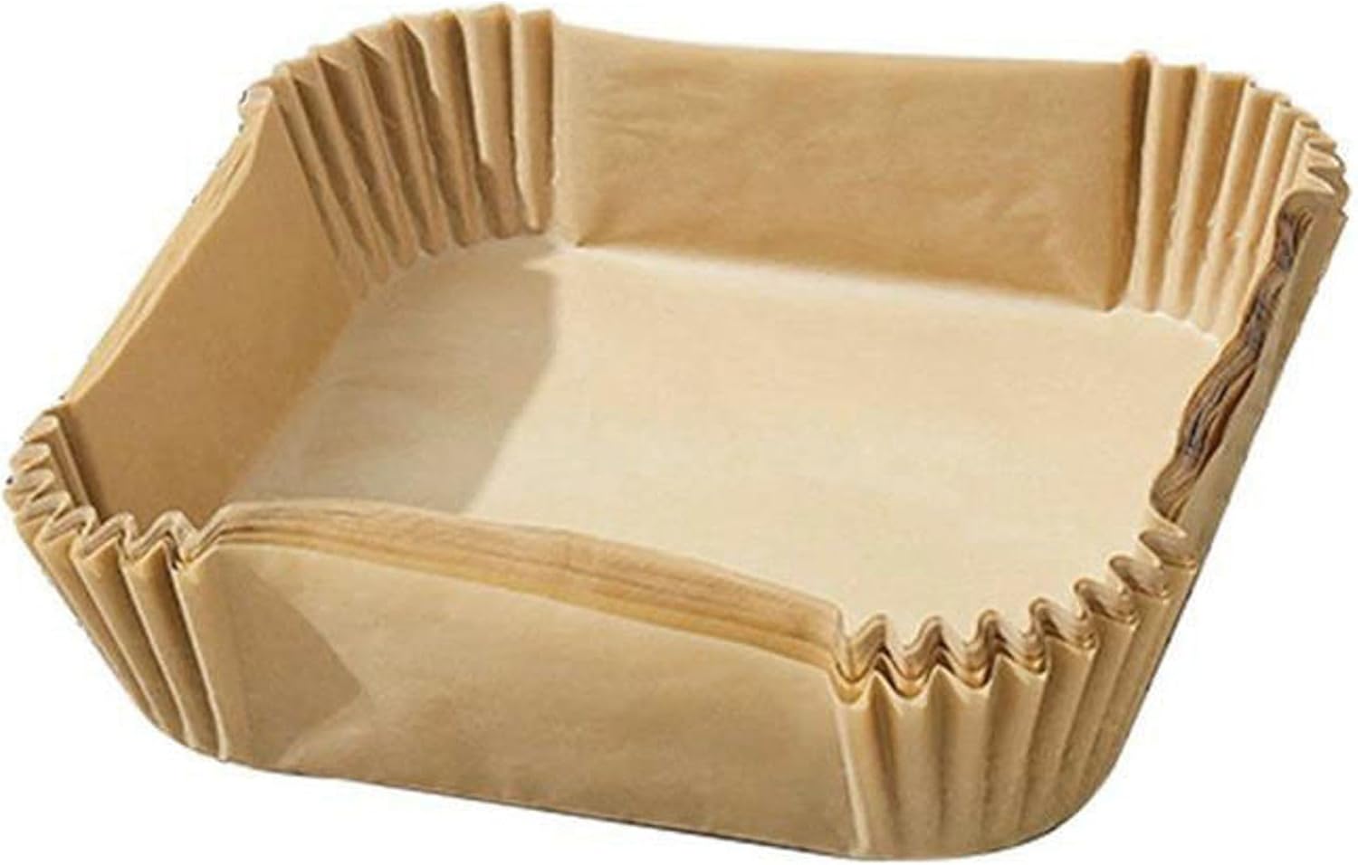 ALGON | 120 Airfryer Paper Bases Square 20 cm - Non-Stick, Grease and High Temperature Resistant Air Fryer Paper - Easy to Use Airfryer Paper