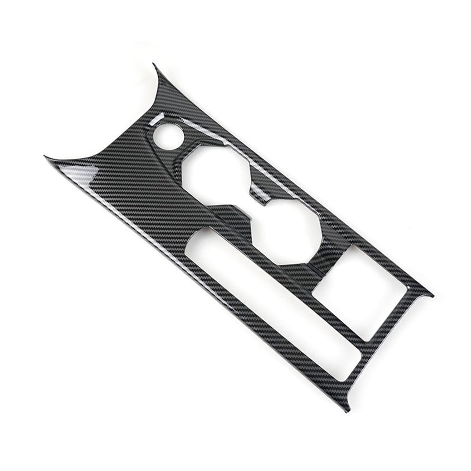 Pannello Copertura Console Centrale Per VW Per Polo 2019 2020 ABS Car Interior Center Console Pannello Del Cambio Supporto Di Tazza Acqua Cornice Custodia Trim Center Consolle Cover | Carbon Fiber Texture