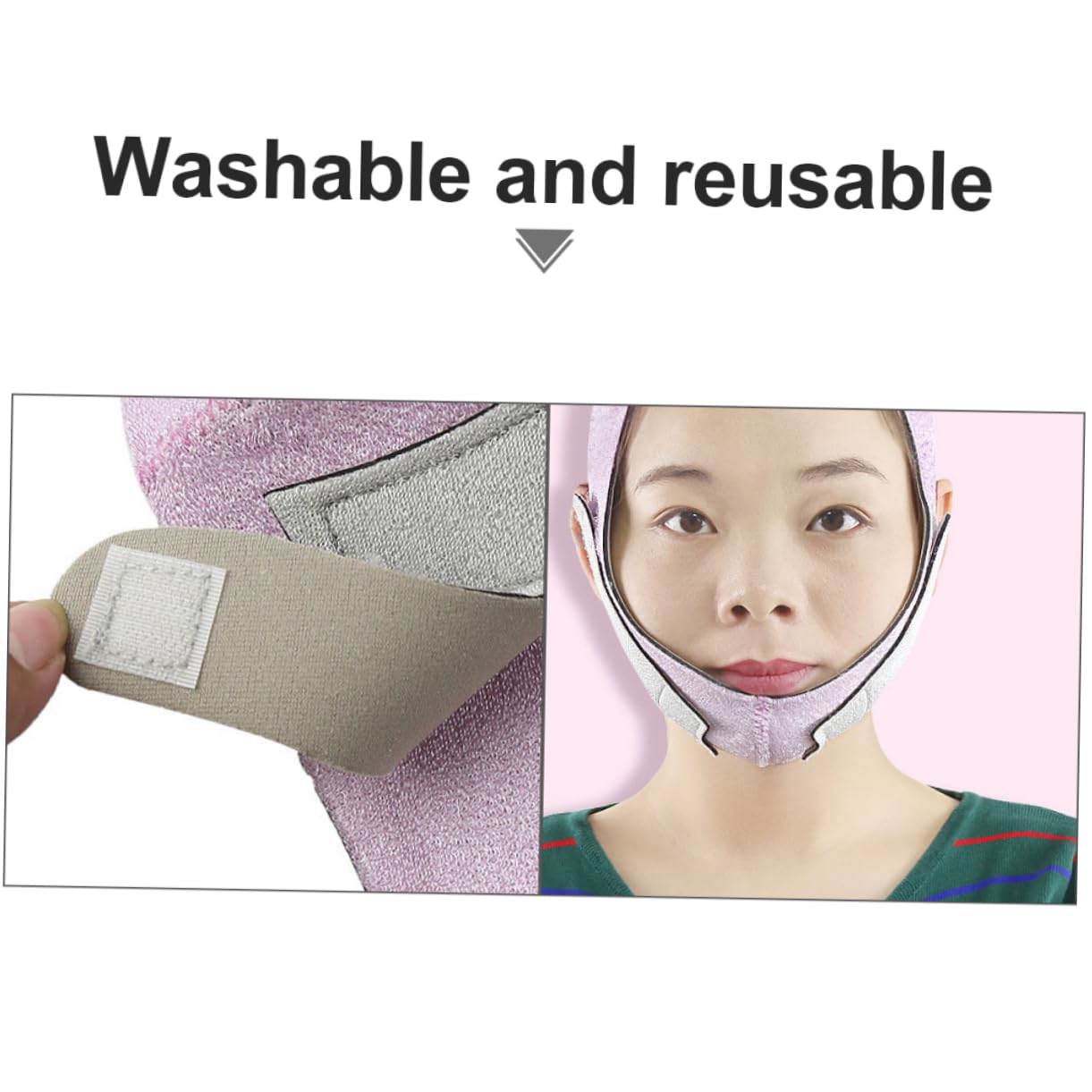 1Pc Line Strap Ergonomic Chin Lift Belt for Women Breathable Facial Mask Shape Your V Face Reduce Double Chin Gentle Skin Firming