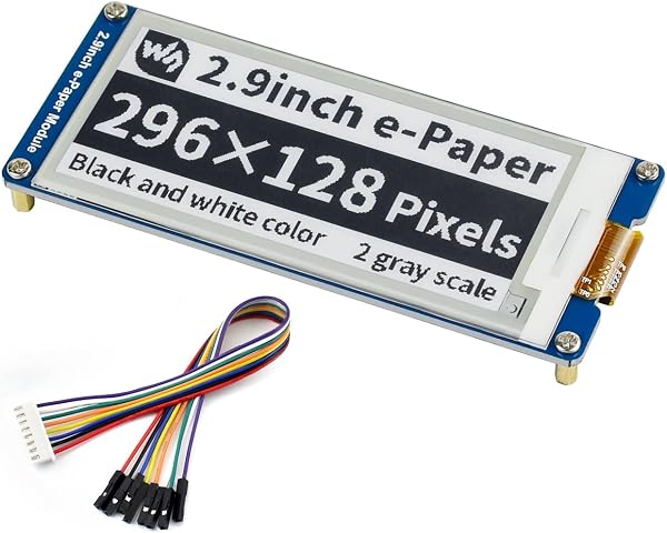 IBest 2.9inch E-paper Module 296x128 Resolution 3.3V/5V Two-Color E-Ink Display Module epaper Screen SPI Interface for Raspberry Pi/Arduino/Nucleo Support Partial Refresh - 1