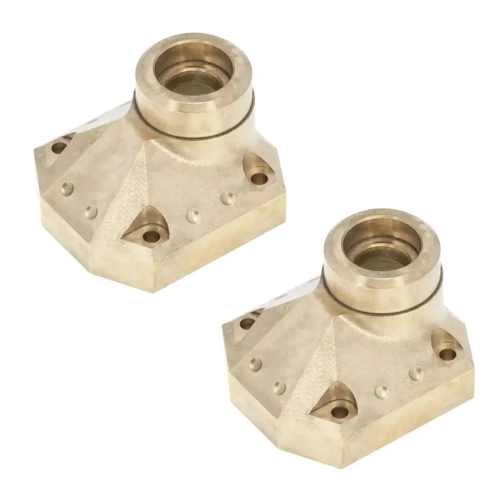 58g CNC mosiądz przednia tylna oś pokrywa mechanizmu różnicowego pokrywa dla osi dla Capra UTB 1/10 gąsienica RC części zamienne do samochodów akcesoria(2pcs)