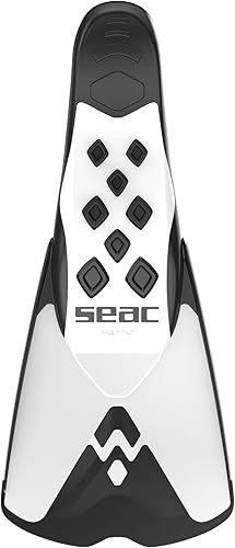 Miniatura 3 de SEAC ITA, ligeras y potentes aletas cortas de natación y snorkel para adultos y niños Blanco