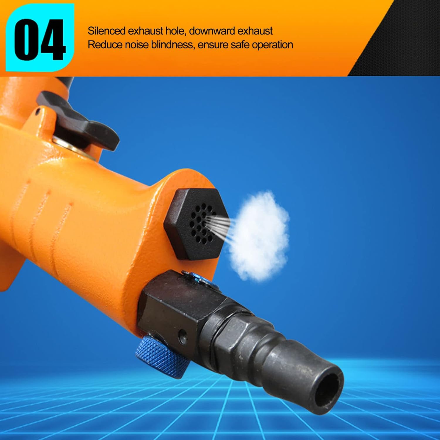Luqeeg Pneumatic Rivet Nut Gun, Air Powered Rivet Gun Speed Adjustable Pneumatic Rivet Gun Tool Hand Rivet Nut Gun Pull Riveting Automatic Air Riveter Tool M3/M4 KV‑7801F JP Interface