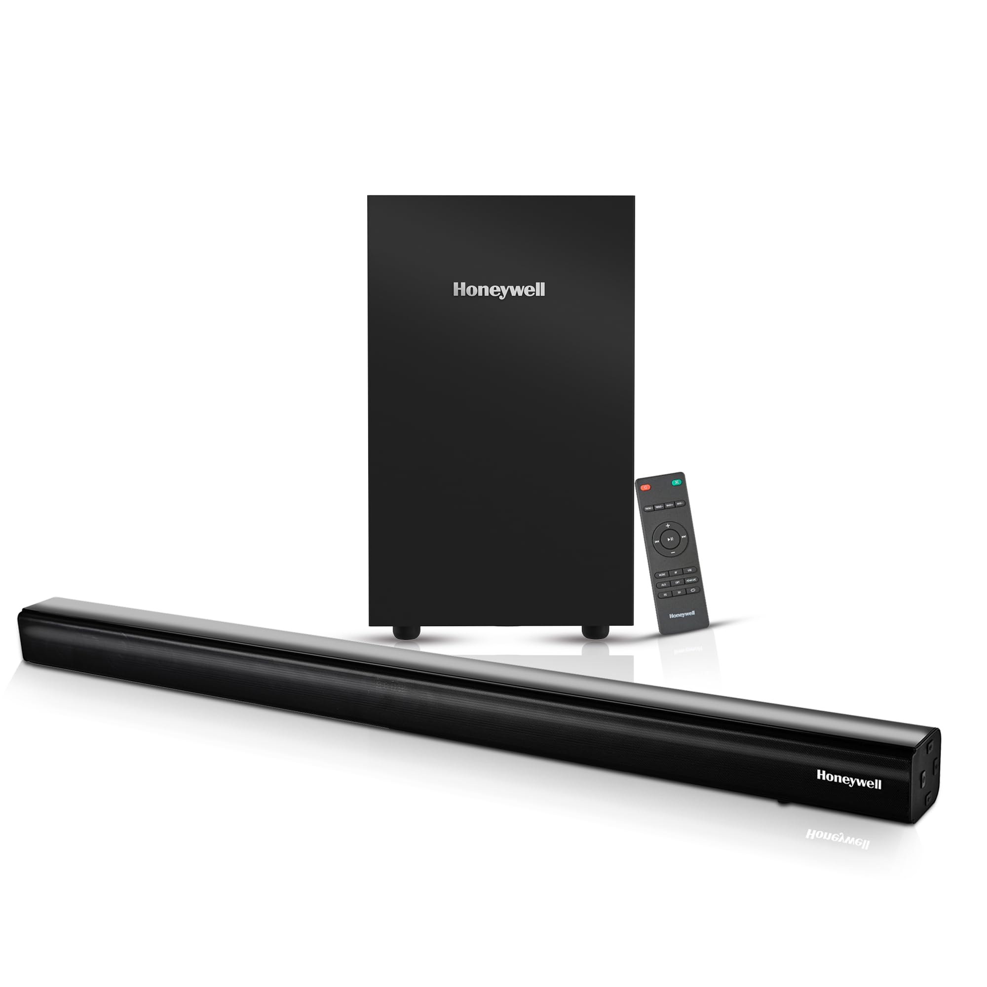 Newly Launched Trueno U3000 160W Soundbar with Subwoofer, 2.1 Channel Sound, 57.15 mm*4 Drivers, Bluetooth V5.0+EDR,with Remote,EQ Mode,5 Play Modes-BT,Aux,USB,Optical & HDMI-2Years WARRANTY