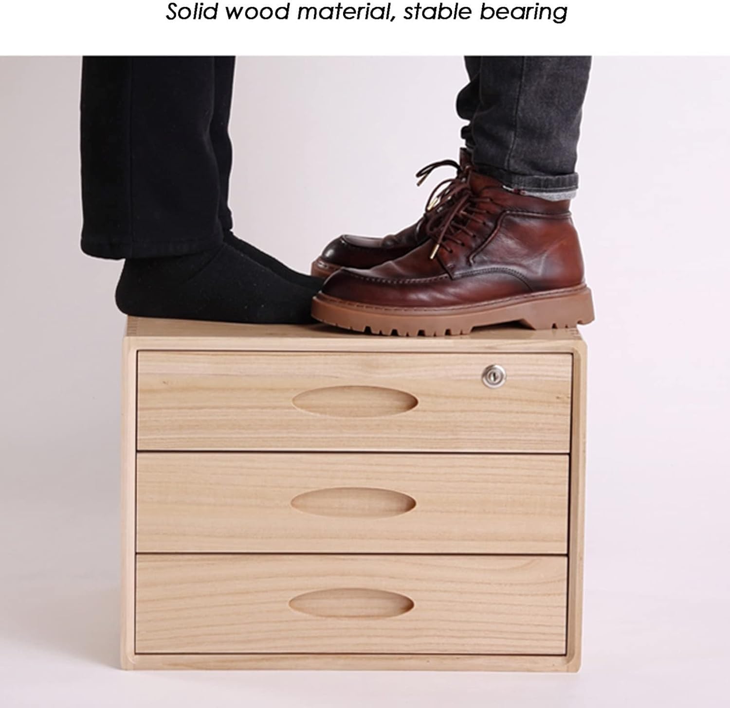 Der Sto Box chiudibile a più livelli, in legno massello, formato A4, con 1 der, per casa e ufficio, scrivania