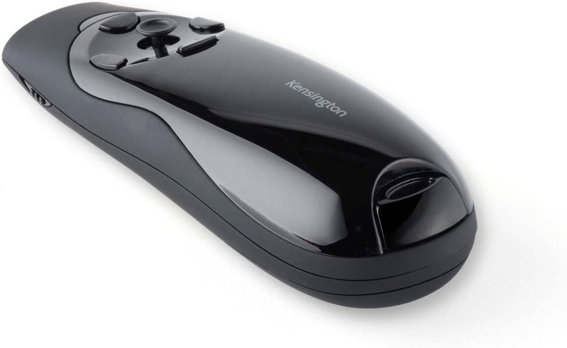 Kensington Expert Wireless Presenter with Green Laser Pointer, Cursor Control, and 8GB Memory (K72427AMA) , Black , 7.9" x 5.2" x 3.1" : Everything Else