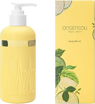 ONSENSOU KABOSU Body Milk, Body Cream, 8.5 fl oz 250 ml, Highly Moisturizing, Dry Skin, Sensitive Skin, Good Scent, Hot Spring Cosmetics, Moisturizing Milk, Body Milk, Made in Japan, Retinol, Squalane, Shea Butter, Moisture Milk, Moisture Milk, Alcohol-Free, Non-Sticky, Haha, Yuzu, Citrus, Large Capacity