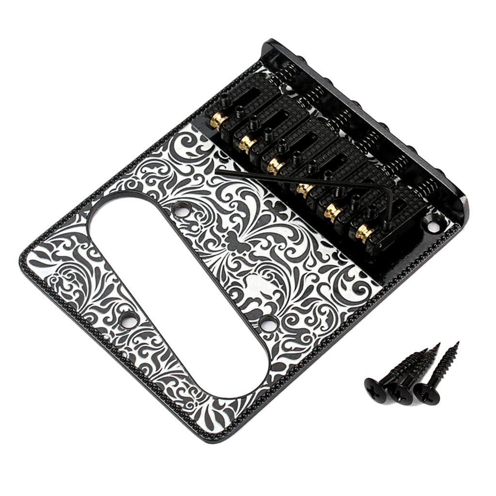 1 Juego de Ranuras para Pastillas de Puente de Guitarra Eléctrica Talladas, con Cableado.