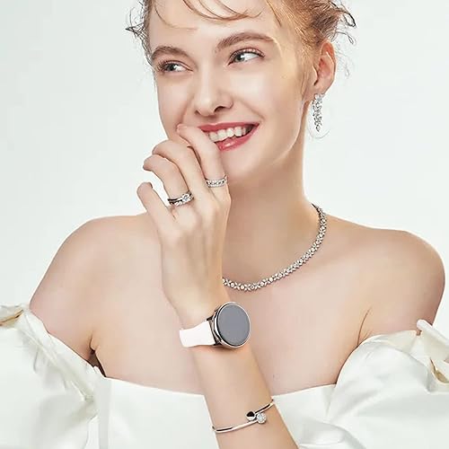 Miniatura 7 de Paquete de 4 correas delgadas para Garmin Venu  Vivoactive 3, 0.78 pulgadas de silicona suave, correa deportiva de repuesto para Garmin Venu Sq,