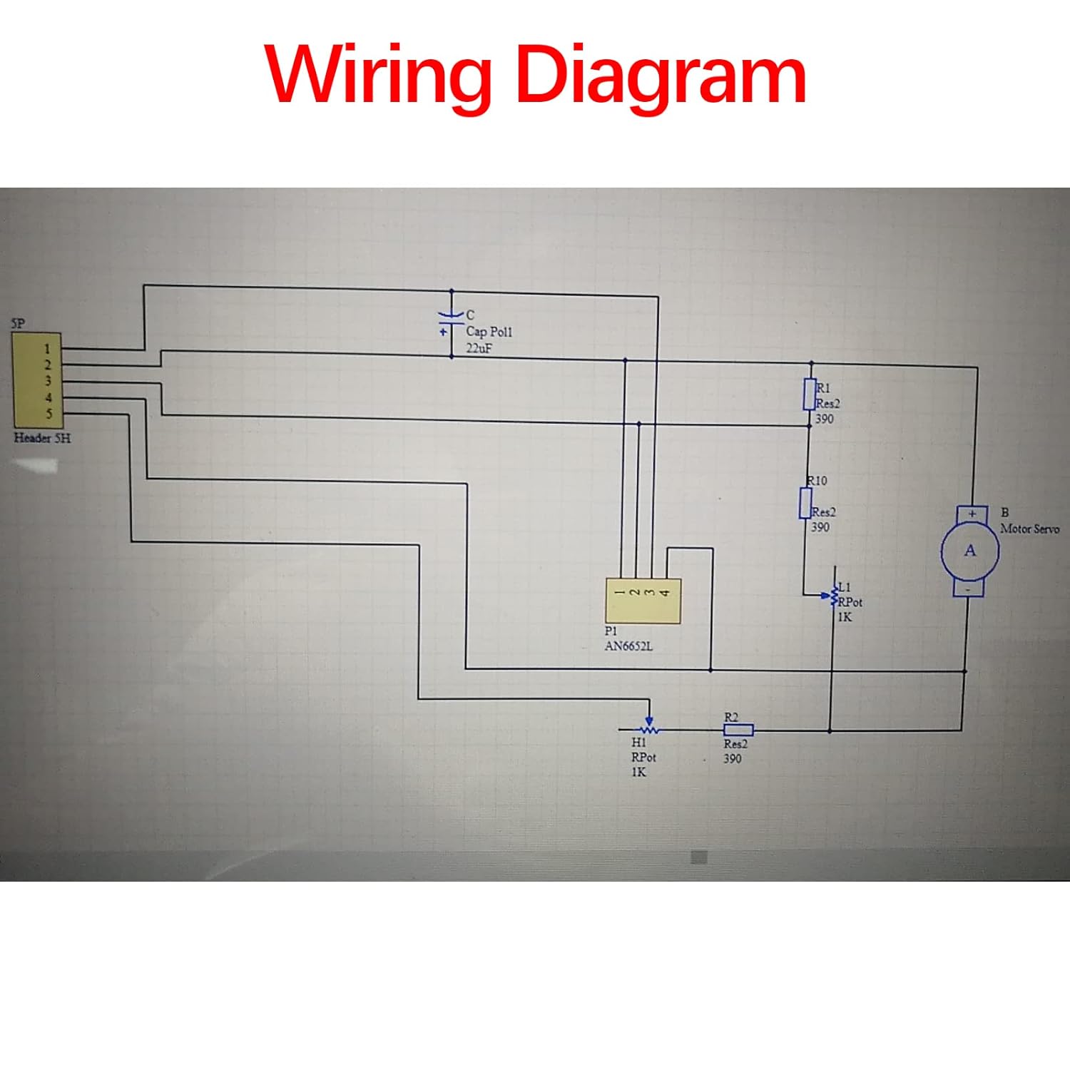 Wiring diagram for the turntable motor