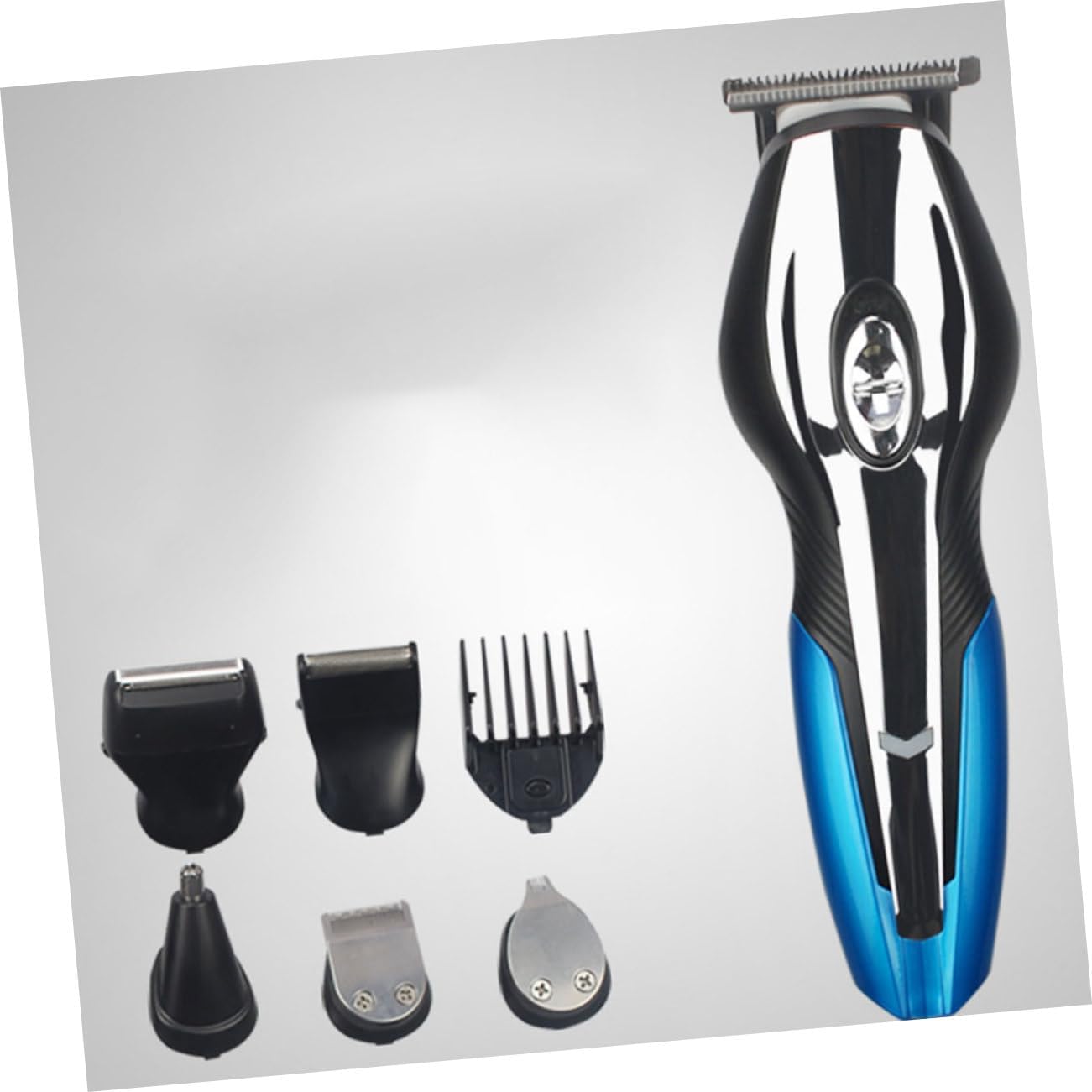 1Pc Rechargeable Electric Shaver Multi Function Hair Cutting Set USB Charging Men Trimmer with Head for Beard Nose and Hair Grooming Compact Design for Easy