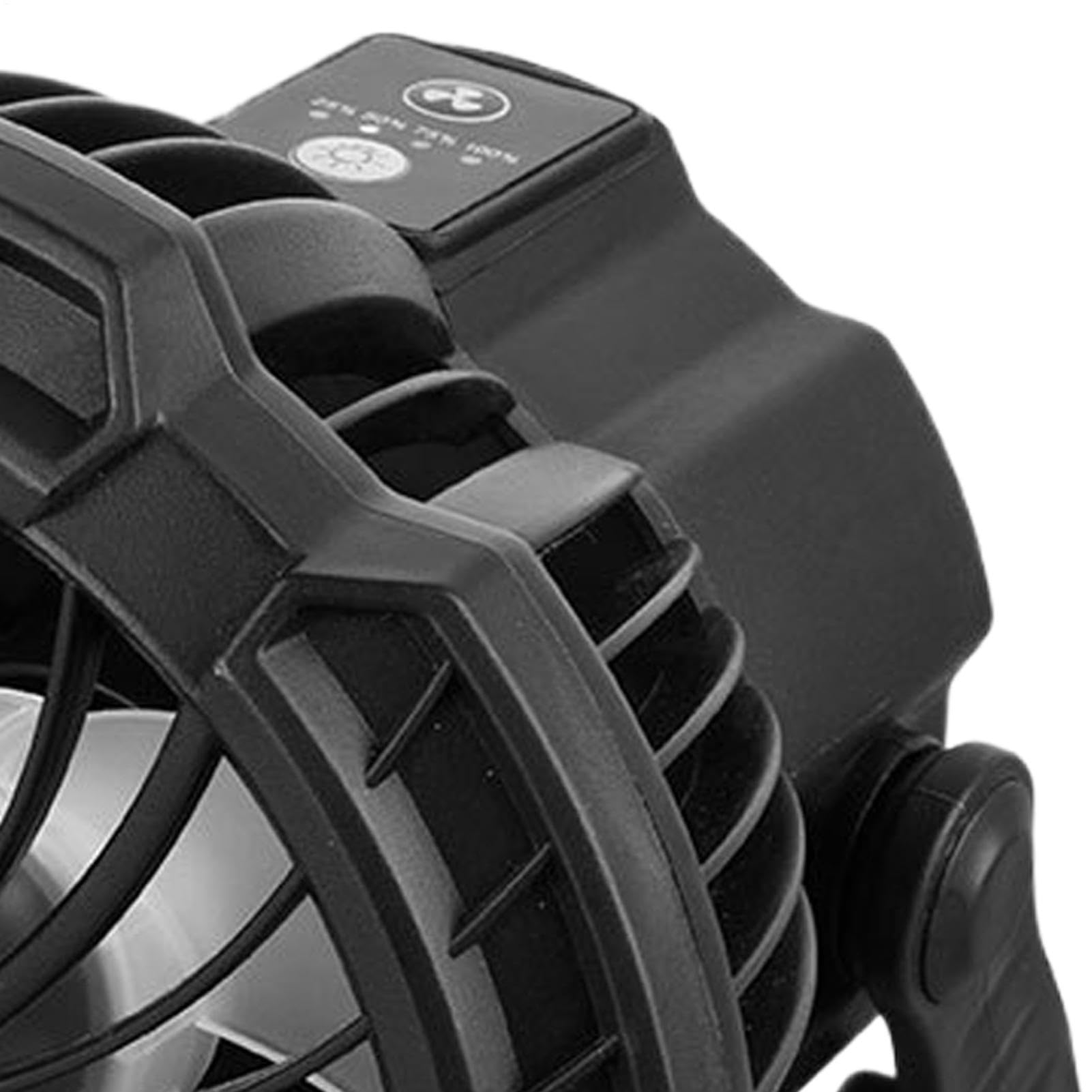 Generico Camping Fan - 3-Speed 4000mAh with LED Light, Versatile Battery Operated Fan, Portable Cooling Solution for Outdoor Backpacking Fishing Beach Backyard BBQ Travel Jobsite Home Office