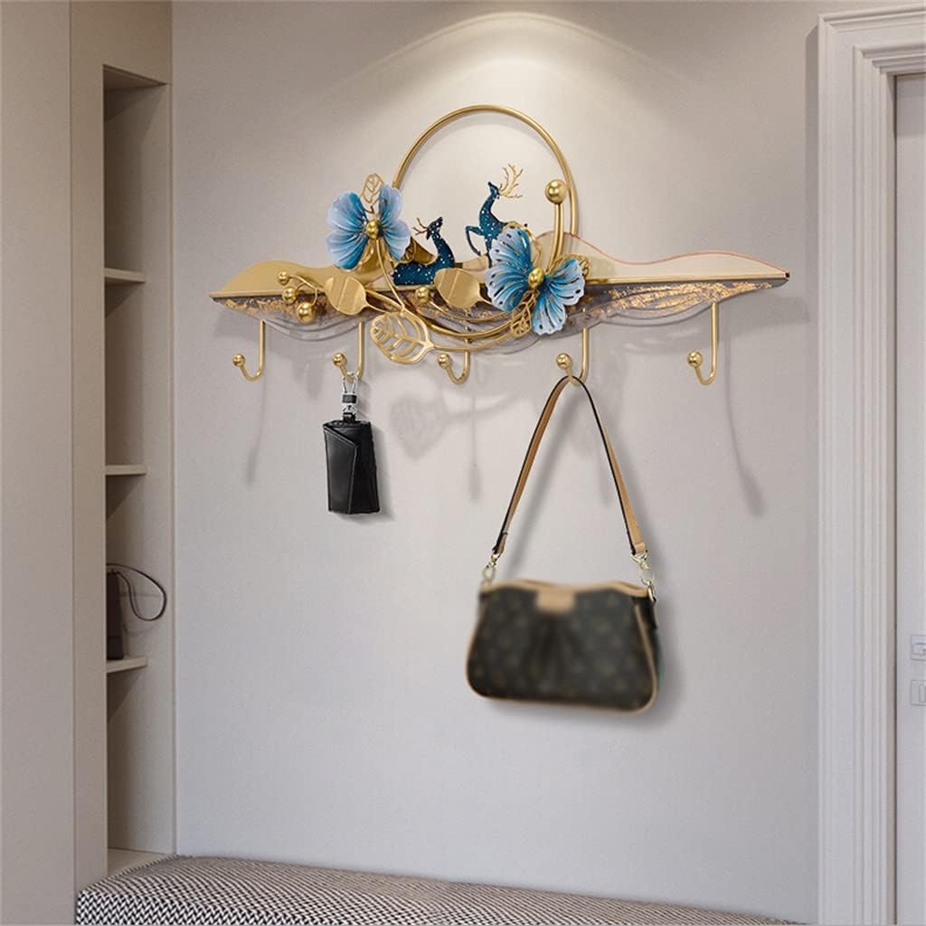 Entrance Clothes Hook Household Clothes Hook Coat Hook Wall Hanging Wall Metal Hanger Behind The Door (D