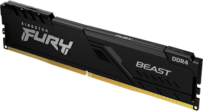 Kingston FURY Beast 16GB (2x8GB) 3600MHz DDR4 CL17 Desktop Memory Kit with 2 KF436C17BBK2/16