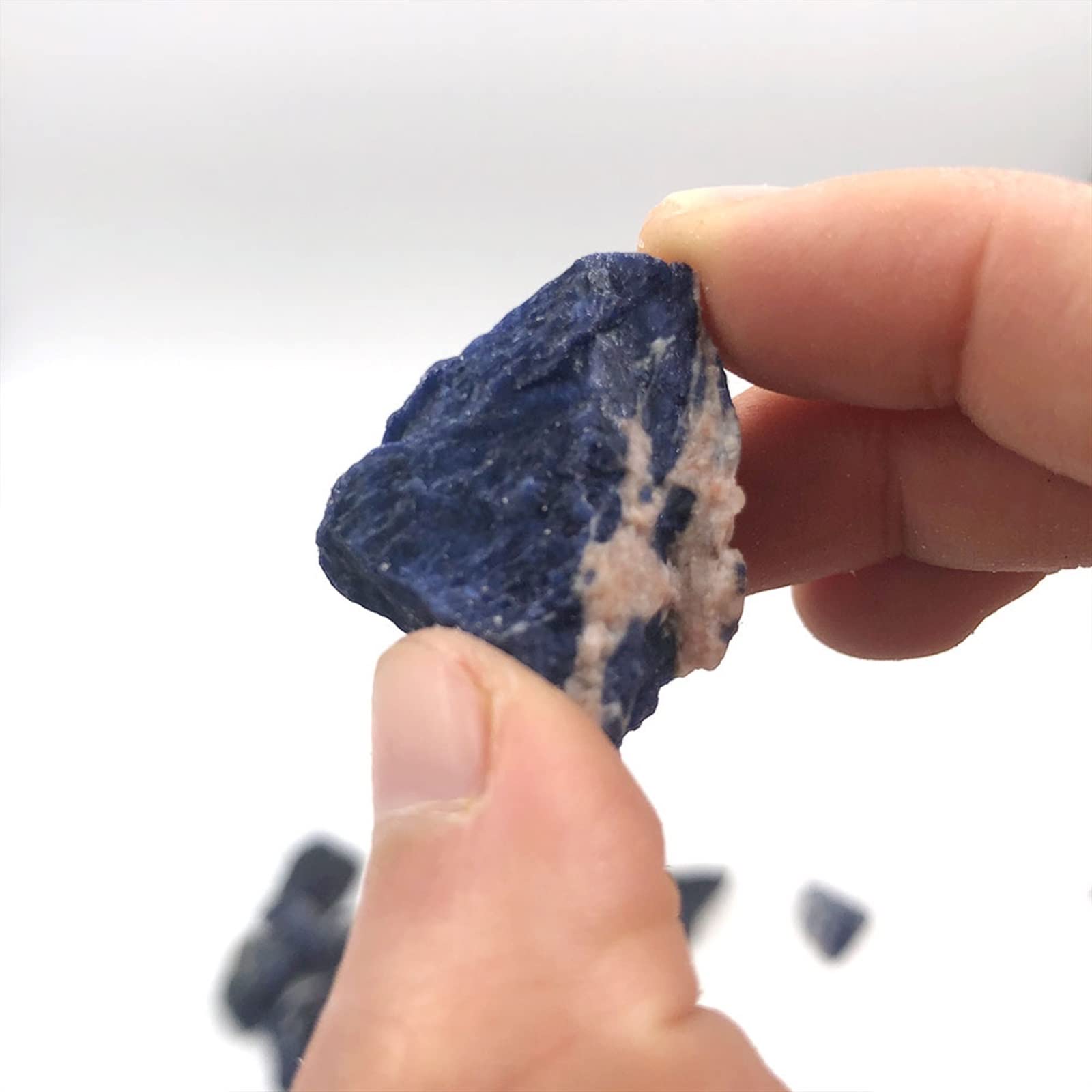 1pc Natural Raw Blue Sodalite Pietra Grezza Cristalli di Quarzo Roccia Acquario Decorazione della Stanza della casa Pietra preziosa Collezioni di casa