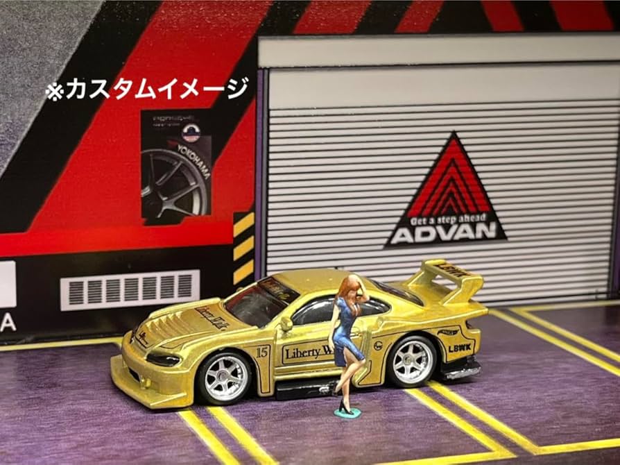 Amazon | 1/64 カスタム ホイール 4台分 6本スポーク シルバー