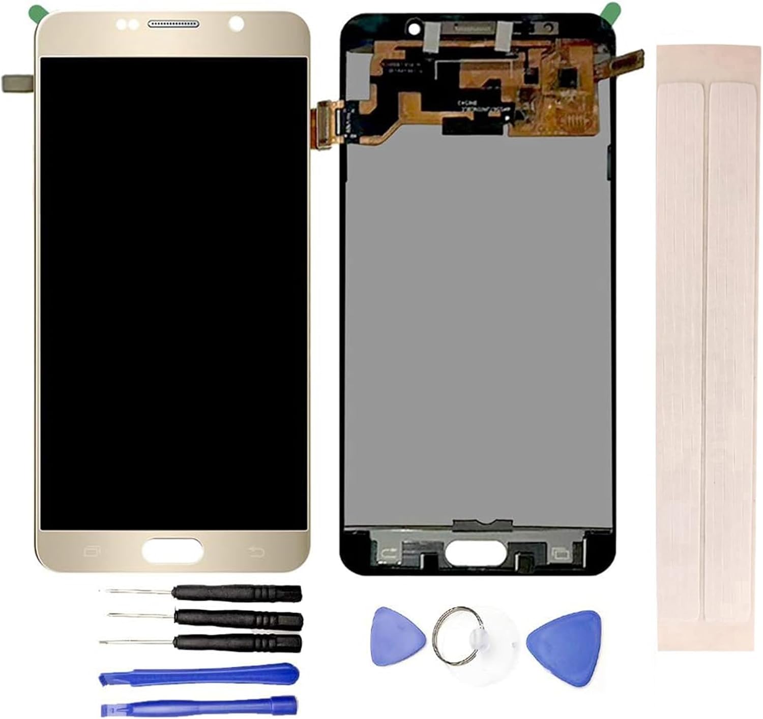 LCD Display & Replacement Touch Screen Digitizer Assembly with Free Tools for Galaxy Note 5 N920 N920A N920T N920V N920P N920R4 N920F Gold