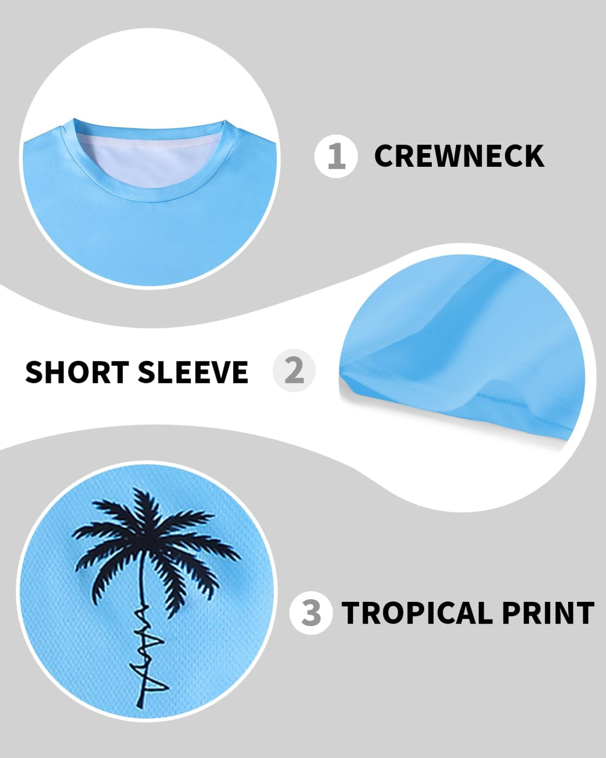 Mens Beach Outfit 2 Piece Shirt and Shorts Set Hawaiian Tropical Matching Vacation Outfits Summer