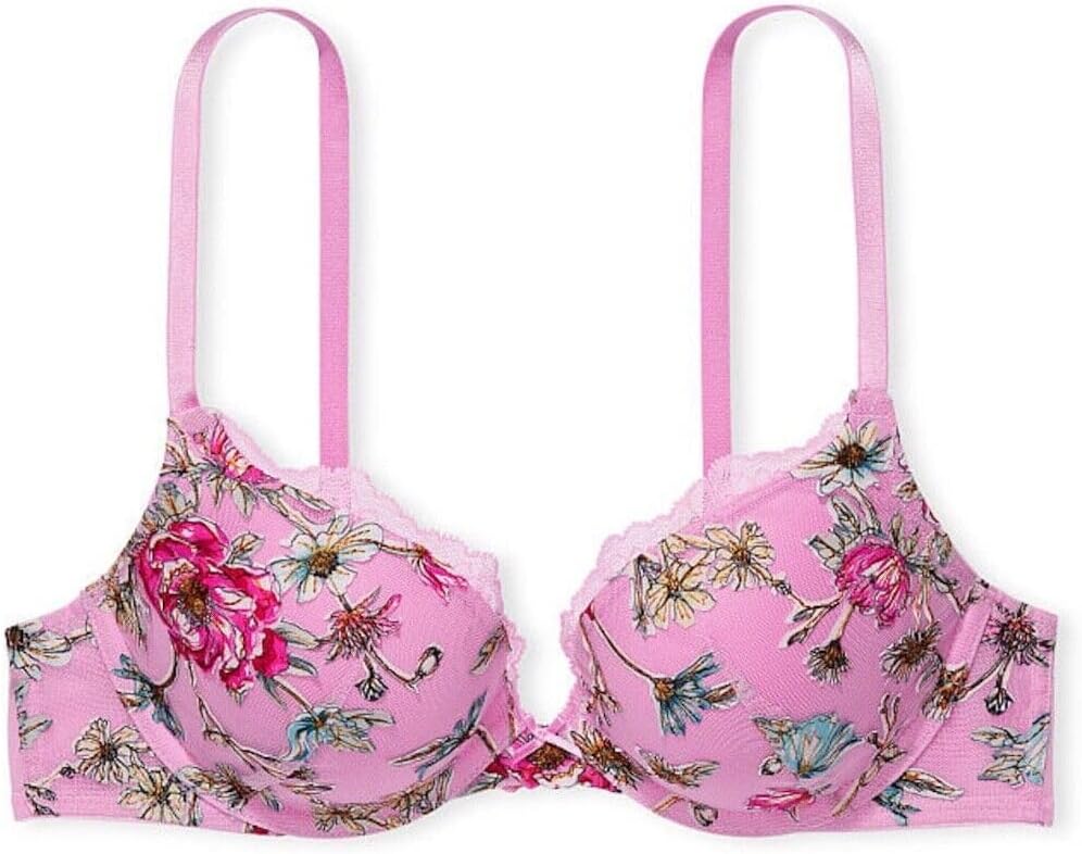 Victoria's Secret Embroidered Floral Lace Push-Up Bra Multicolor New - Image 3