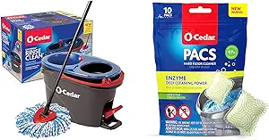 O-Cedar EasyWring Microfiber Spin Mop & Bucket System