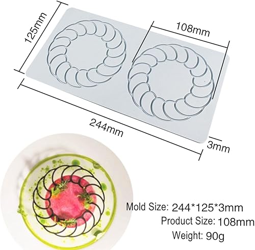 Miniatura 3 de Molde de silicona hueco de copo de nieve para fondant, molde de silicona en relieve 3D, molde de silicona para fondant, molde de arcilla para