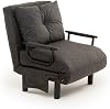 Pafu Sento Single Folding Bed Sofa - Linen Dark Grey