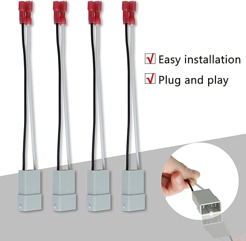 Miniatura 4 de Paquete de 4 arneses de altavoz de repuesto para modelos Honda Accord Civic CRV Acura CL TL RL Integra - Adaptador de arnés de cableado de altavoz