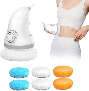 Body Sculpting Machine, Electric Cellulite Massager with 6 Washable Pads, Handheld Body Massager, Electric Massager for Abdomen/Butt/Leg/Arms/Butt Deep Massage