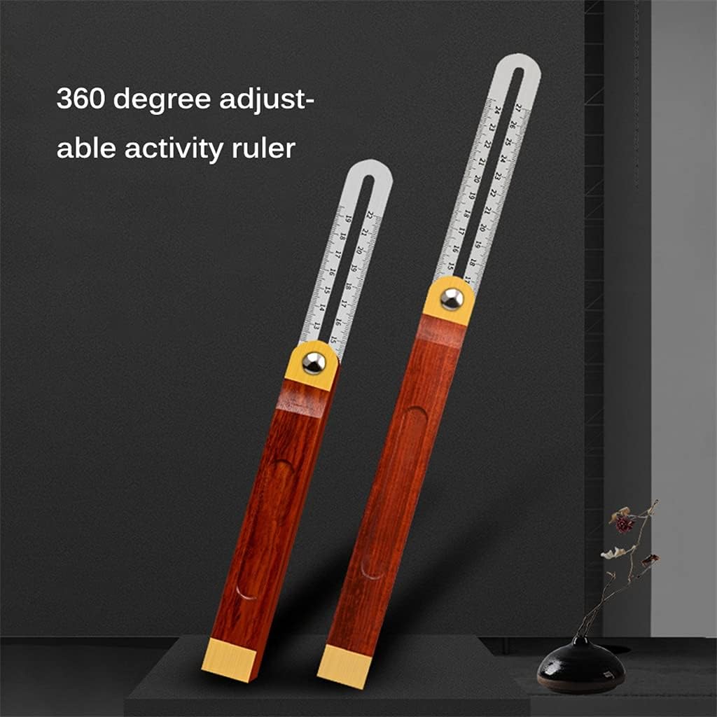 HBJWOV Professional T Bevel Gauge Easy Use Adjustable Carpenter Practical Stainless Steel Sliding Wood Making Angle Finder Tool(22cm)