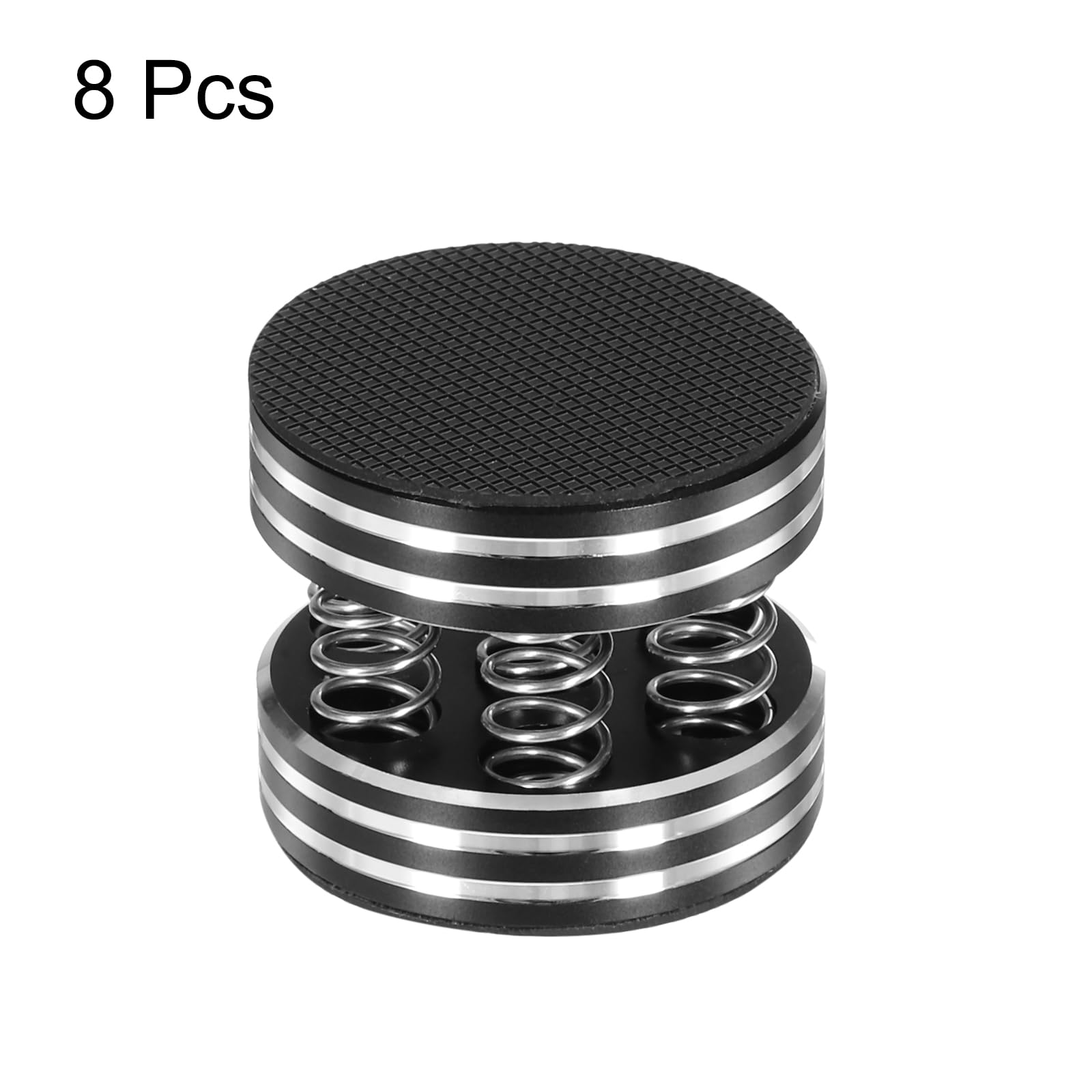 QUARKZMAN 8 szt. podkładki izolacyjne subwoofera, 45 x 40 mm podkładki izolacyjne głośniki kolce do głośników gramofonu izolacyjnego sprzętu audio, czarna