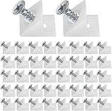 60 Plastic Drawer Wedges Furniture Bottom Connector With Screws Reinforcement Bracket Back Stabilizer For Saggy Shelf Repair