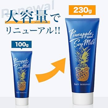 Pineapple and Soy milk 脱毛クリーム Amazon.co.jp: パイナップル豆乳除毛クリーム230g＆パイナップル