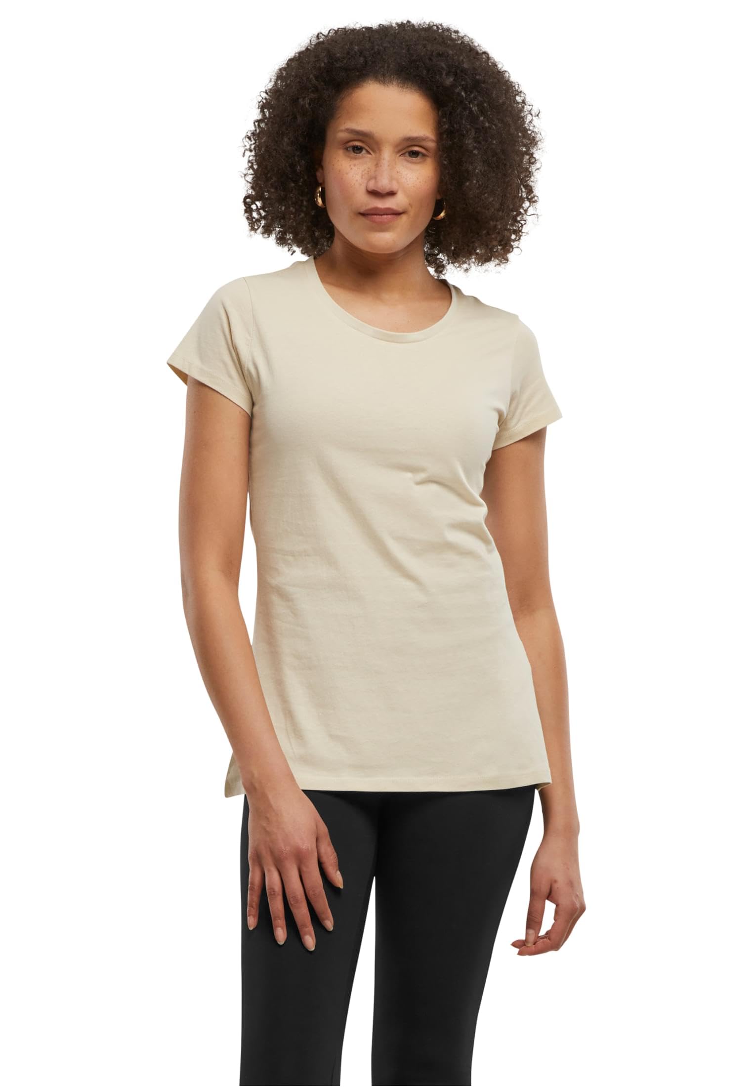 Build your Brand Womens Bb012 T-Shirt, Sand, 5XL UK