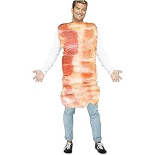 Unisex Bacon and Eggs Couples Costume Cosplay Dress up Party Suit for Adults