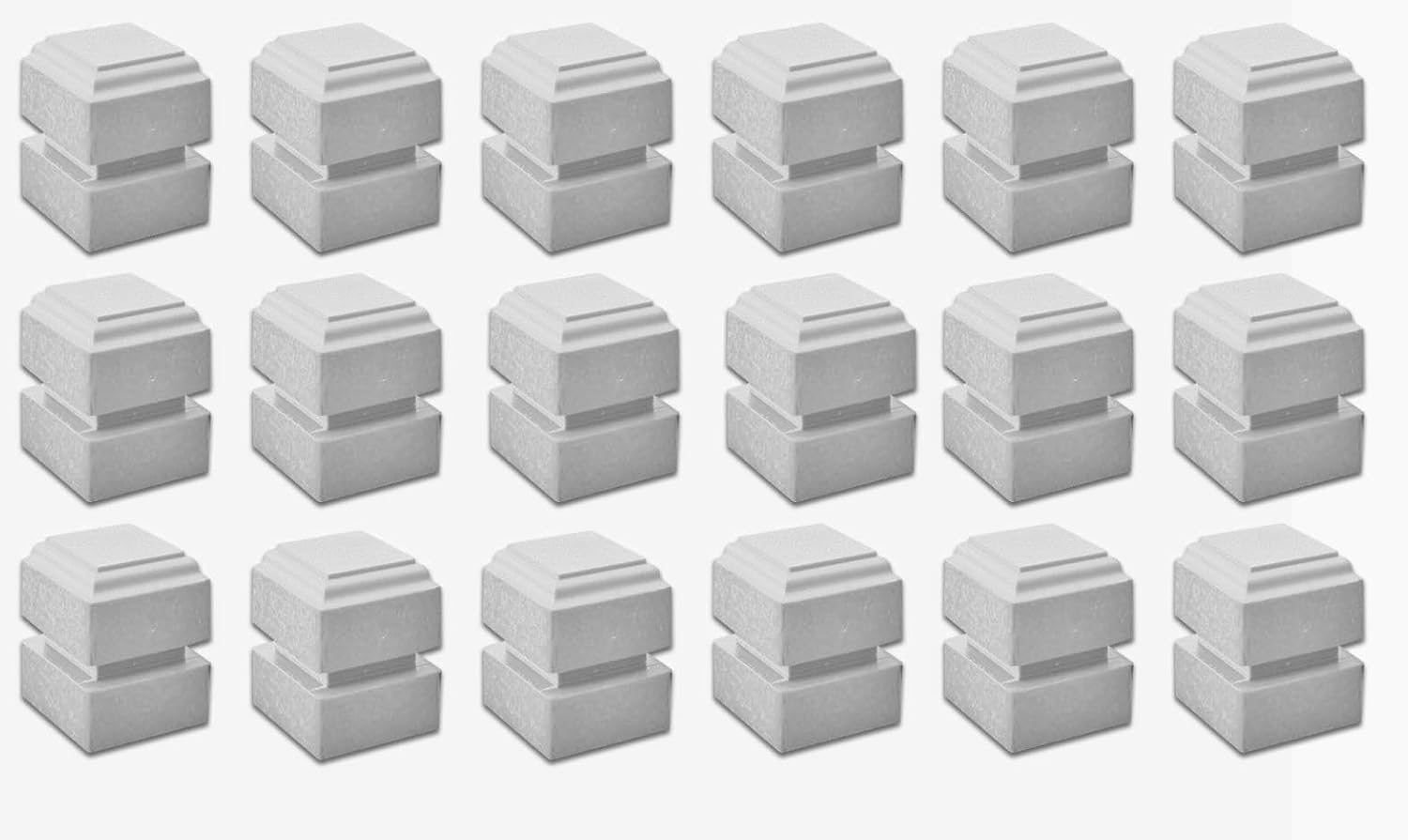 GTM101018 Recycled Plastic Capital Tee Markers, Set of 18