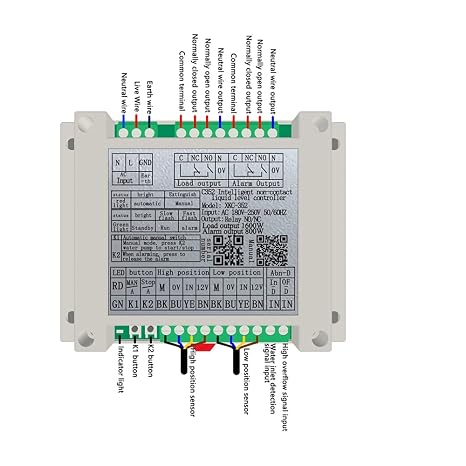 Automatic Water Level Controller Automatic Water Pump Controller for Overhead Tank with Two Non Contact Liquid Level Sensors Water Tank Automatic Filling System