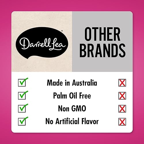 Miniatura 5 de Darrell Lea Regaliz australiano suave, sin OGM, sin aceite de palma, a base de plantas, sin jarabe de maíz con alto contenido de fructosa, dulce de