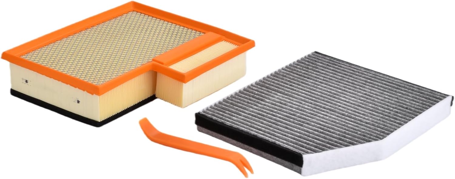 BK2Z19N619A CA11946 Engine & Cabin Air Filter Kit Compatible with Ford Transit 150 250 350 Transit 350 HD 2015 2016 2017 2018 2019 3.2L 3.5L 3.7L Replace BK2118D543AA AF9916