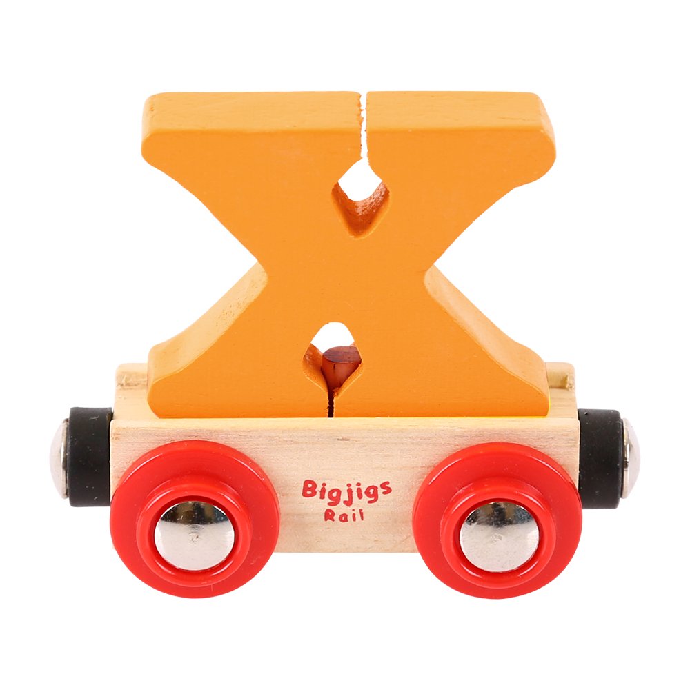 Bigjigs Rail Rail Name Letter X (Orange)