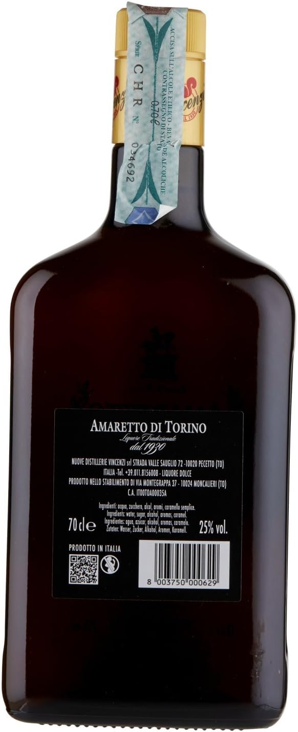 Vincenzi Amaretto Di Torino Liquore 70cl Amazon It Alimentari E Cura Della Casa