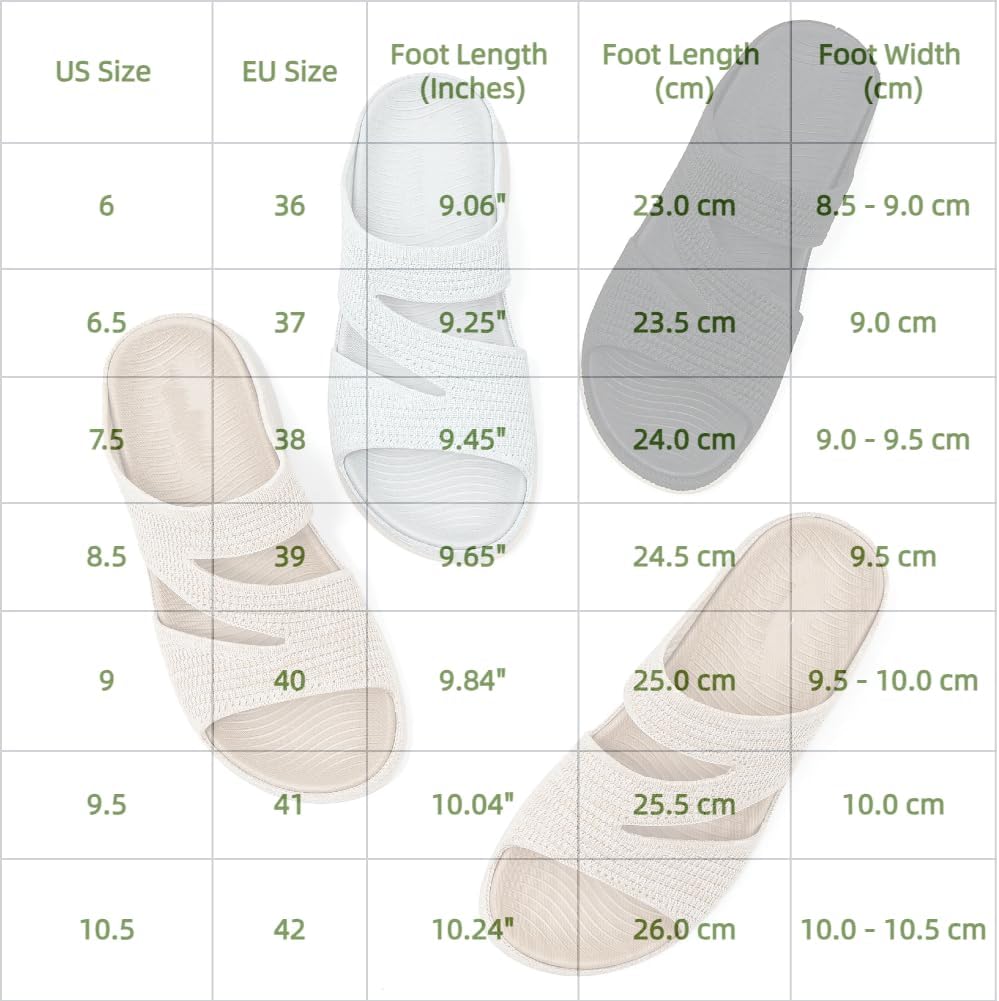 Women's Sporty Wedge Sandals - Casual Lightweight Platform Slides, Comfort Walking Shoes for Ladies Indoor Outdoor