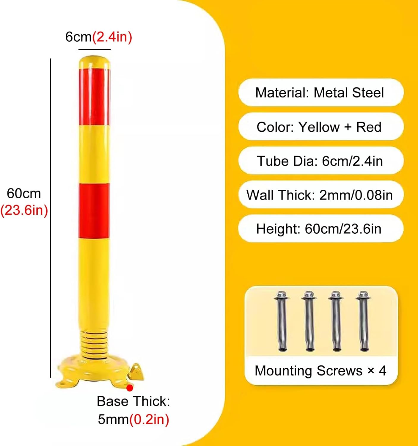 Traffic Cones & Parking Bollards, 1/2/4 Pcs Silicone Anti-Collision Spring Posts, for Driveway, Subway, Commercial Roads, Construction & Driving Practice