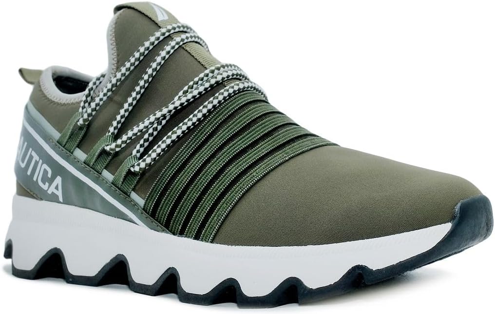 Nautica Women’s Fashion Sneaker Lace-Up Jogger Running Shoe Casual Walking Tennis Sneaker