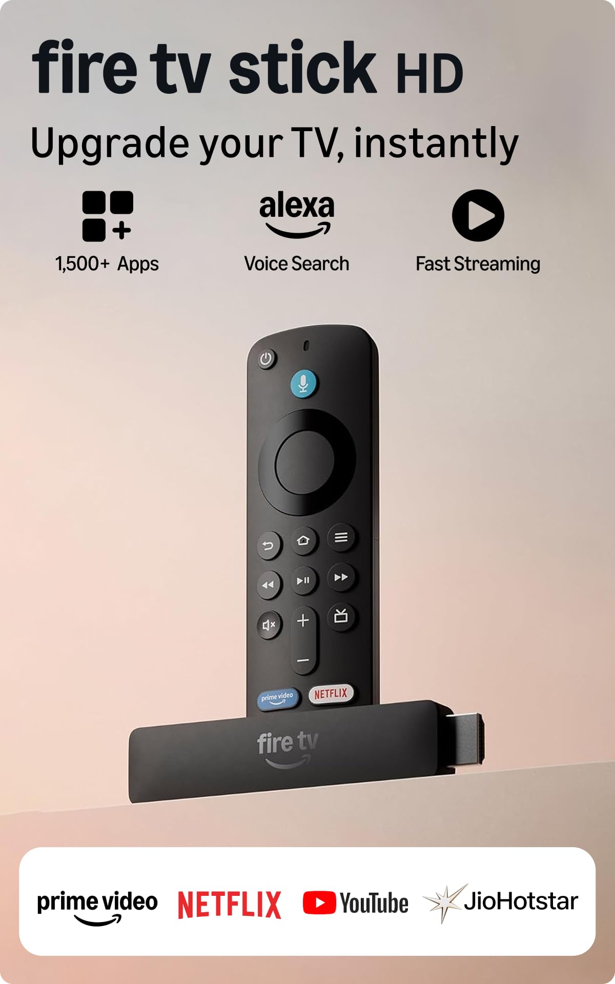 Amazon Fire TV Stick HD with Alexa Voice Remote
