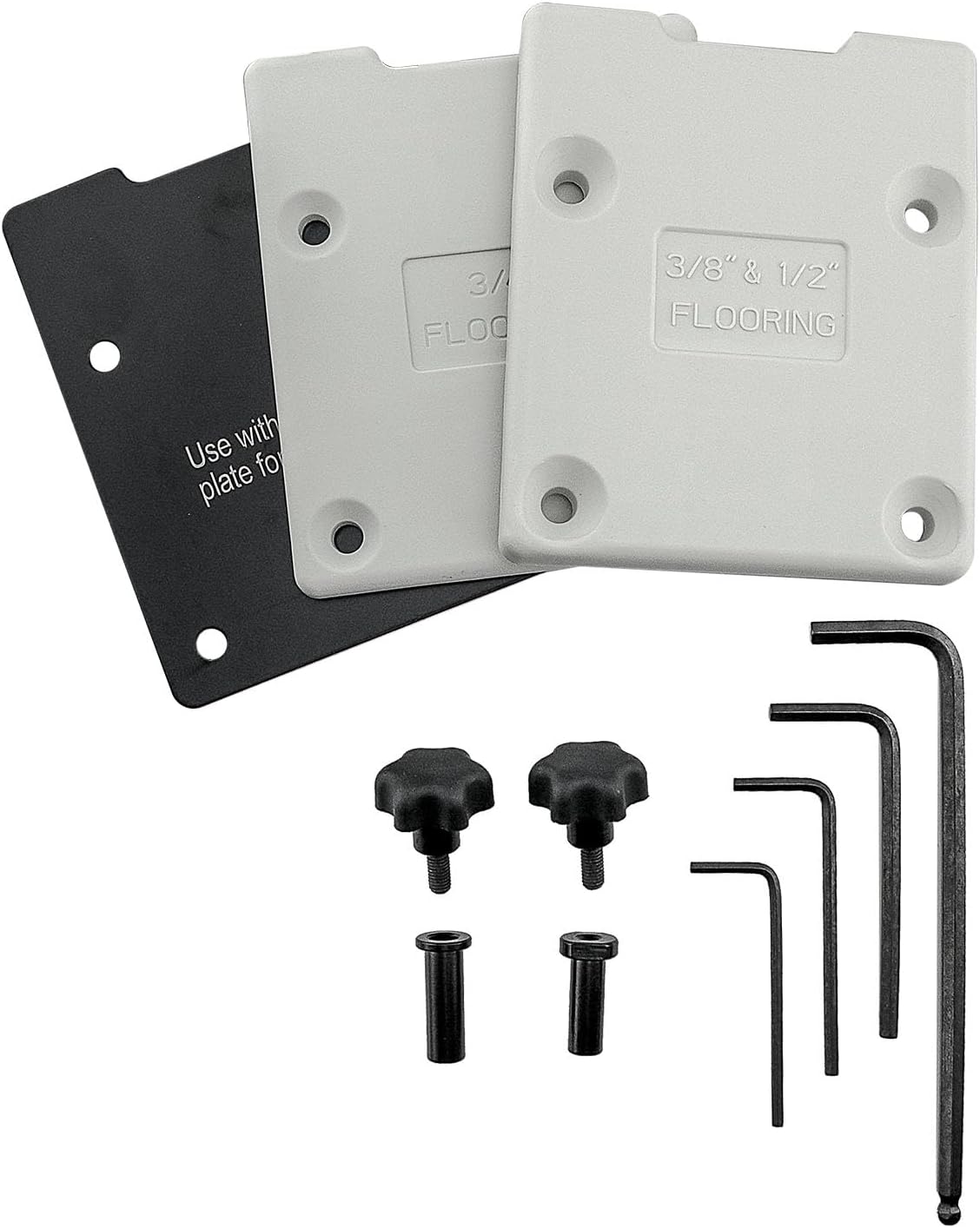 NuMax S18GLCNDH Pneumatic 18-Gauge 1-3/4" Dual Handle Flooring Nailer with Flooring Mallet and Interchangeable Base Plates