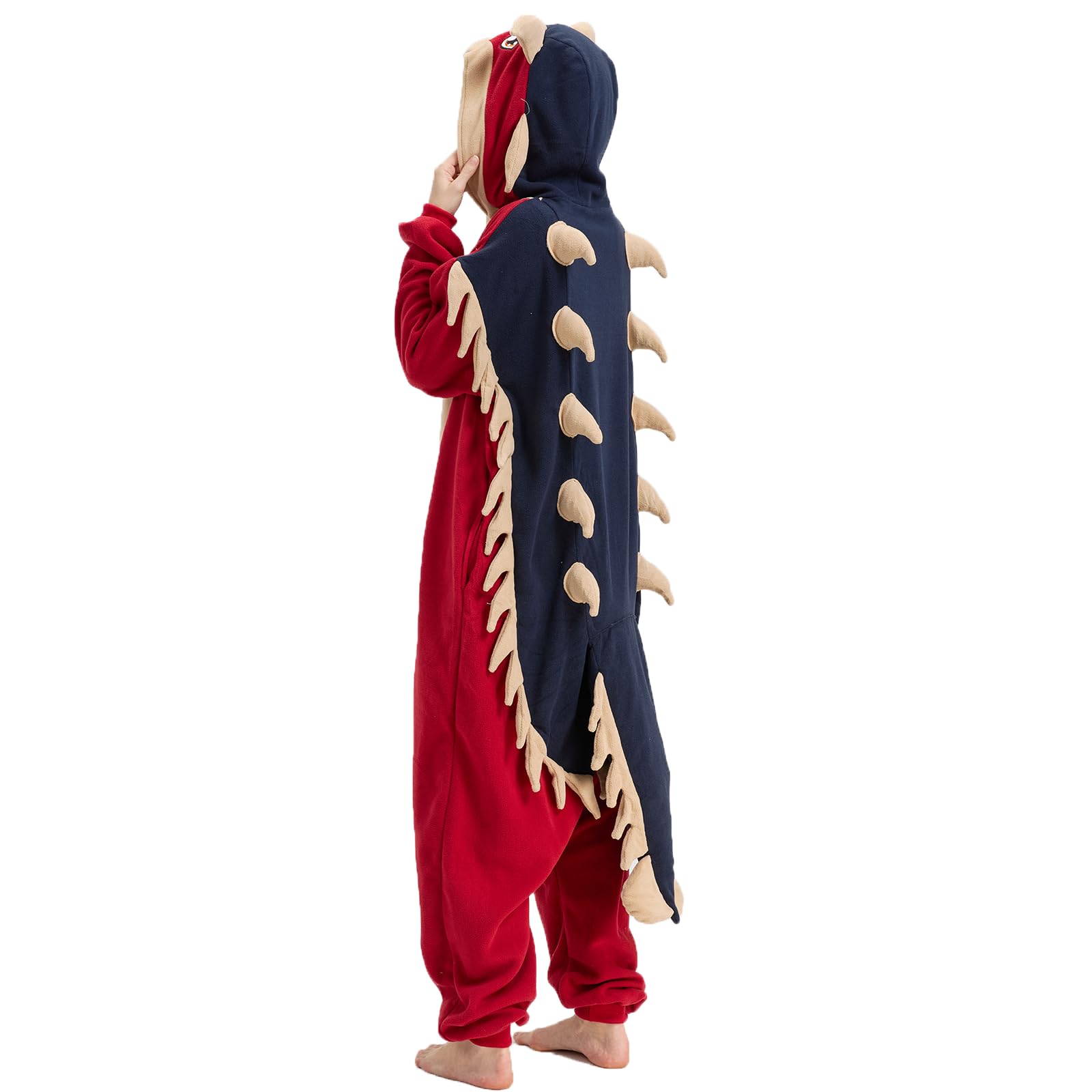 Pyjama Onesie Ankylosaurus - Costume de dinosaure pour Halloween et cosplay - Adulte