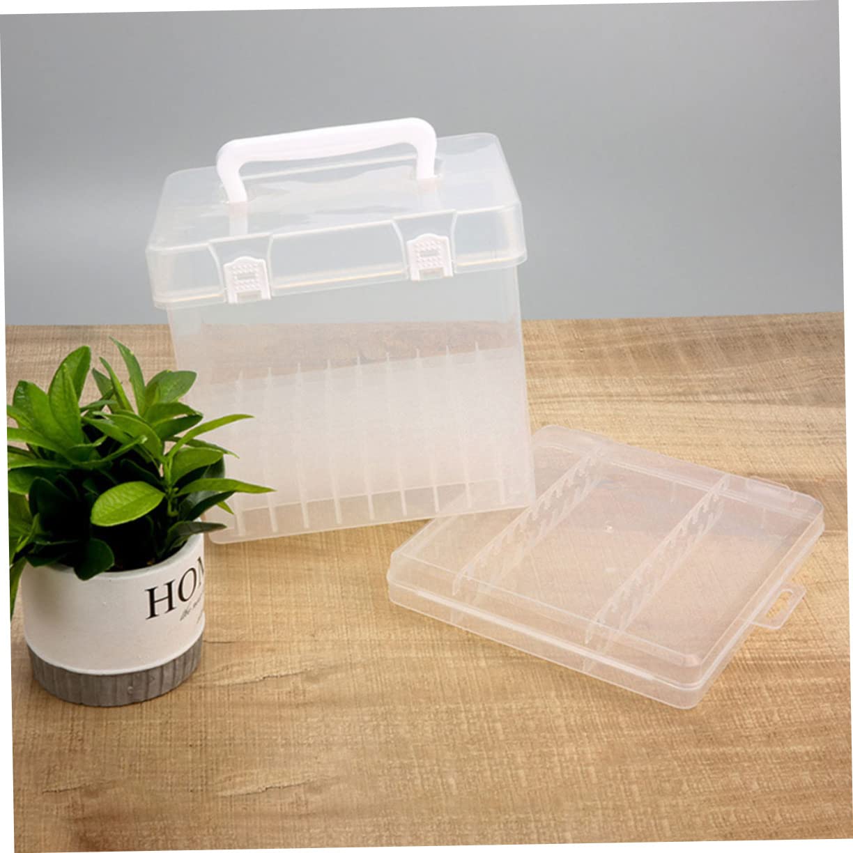 NUOBESTY Organizer Portatile per Cancelleria Bianco Scatola Stoccaggio per e Materiale Scolastico per Uffici Scuole